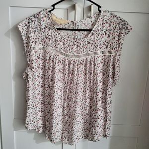 Womens R1893 Flowy Floral Blouse Size M/M